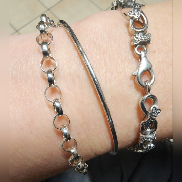 STERLING SILVER BRACELET "7 - Picture 7 of 10